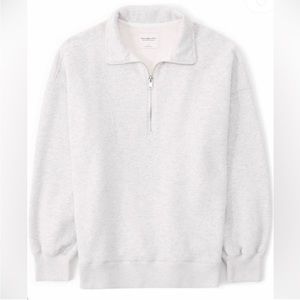 Abercrombie and Fitch Grey Half Zip